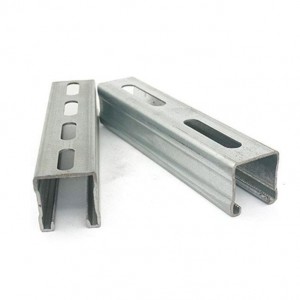 slotted strut rail c channel 41/41 cheap galvanized steel solar photovoltaic