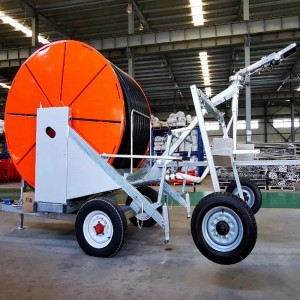 Agricultural water rain gun drip hose reel irrigation system