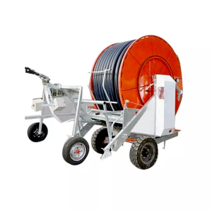 Agricultural hose reel irrigation system