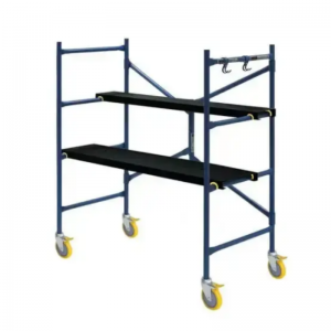 Portable folding scaffolding with wheel frame scaffold