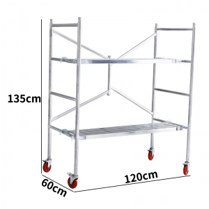 Foldable scaffolding construction scaffolding platform system