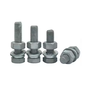 class 4.8 hot dip galvanized /electrical galvanized hex head bolts and nuts