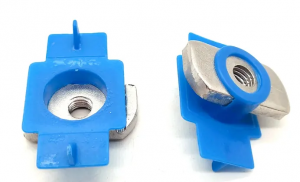 Hot Dip Galvanized Channel Nut With Plastic Holder Wing Channel Nuts