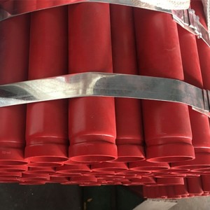 Astm a795 2′ sch40 red painted grooved fire fighting seamless pipe