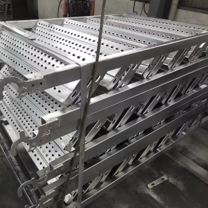 Galvanized Scaffolding Ladder Beam Steel Step Ladder with Hook