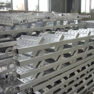 Galvanized Scaffolding Ladder Beam Steel Step Ladder with Hook