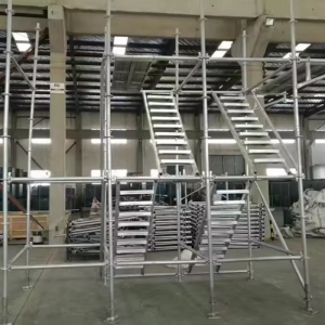 Galvanized Steel Scaffolding Stair Case Step Ladder for scaffold system