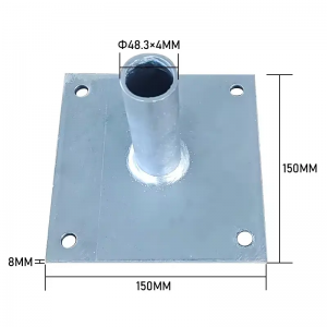 Customized Galvanized Scaffolding Accessories Screw Jack Base Plate