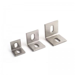 Solar Accessories Unistrut Two-hole angle fitting / Angle Connector Zinc Plated