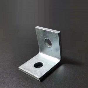 Solar Accessories Unistrut Two-hole angle fitting / Angle Connector Zinc Plated