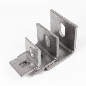 Solar Accessories Unistrut Two-hole angle fitting / Angle Connector Zinc Plated