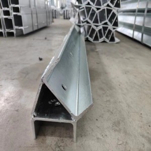 Customized Dimension Galvanised 45° Corner Steel Post Sleepers Retaining Wall Post