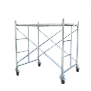 Pre Galvanized Q235 Steel Mason Mobile Ladder H Frame Scaffolding