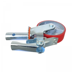 Heavy Duty Scaffold Caster Wheel with Brake Rubber with Iron Core