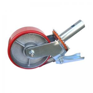 Heavy Duty Scaffold Caster Wheel with Brake Rubber with Iron Core