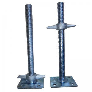 Galvanized Hollow and Solid Scaffolding Adjustable Jacks Base