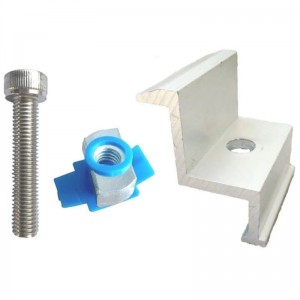 Professional Solar Mounting Kits Solar Panel Mid Clamp Solar Mount Bracket for Steel Rail Mount