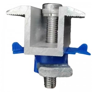 Professional Solar Mounting Kits Solar Panel Mid Clamp Solar Mount Bracket for Steel Rail Mount