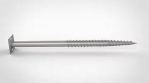 Customizable Round Flange Ground Screw Helical Pile for Ground System