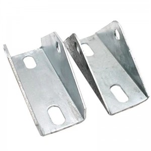 Photovoltaic mounting accessories Solar panel triangular bracket Galvanised base Four-hole triangular connector