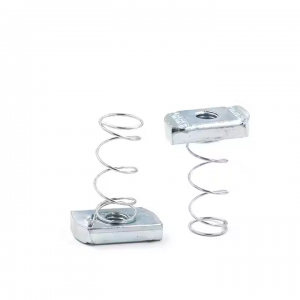 Wholesale Fastener Zinc Plated Galvanized Spring Nut For Photovoltaic Solar Strut