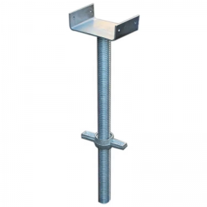 Adjustable U-Head Jack Stand with Base Plate Scaffold Parts for Ladders & Scaffolding