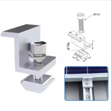 Upgraded efficiency of distributed photovoltaic installation with high adaptability, aluminum alloy clips become core components for small and medium-sized projects