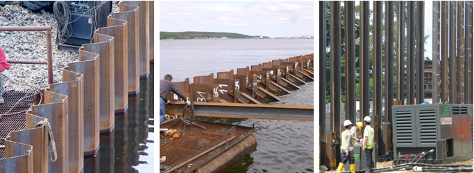 Steel Sheet Pile application