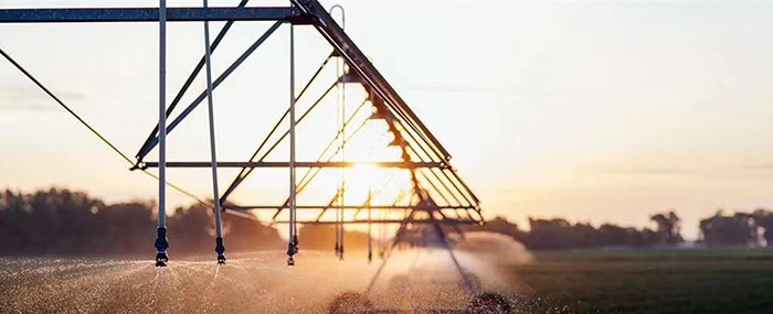 lateral move irrigation system 12